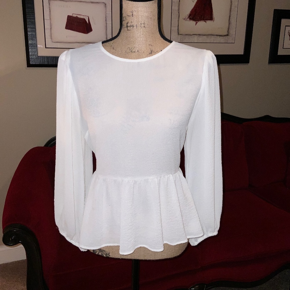 Femme White Express Blouse!